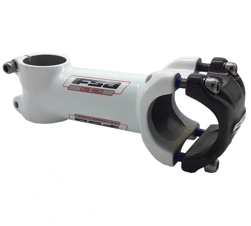 FSA OS-150 Aluminium with Carbon Face Plate Stem 110mm in White