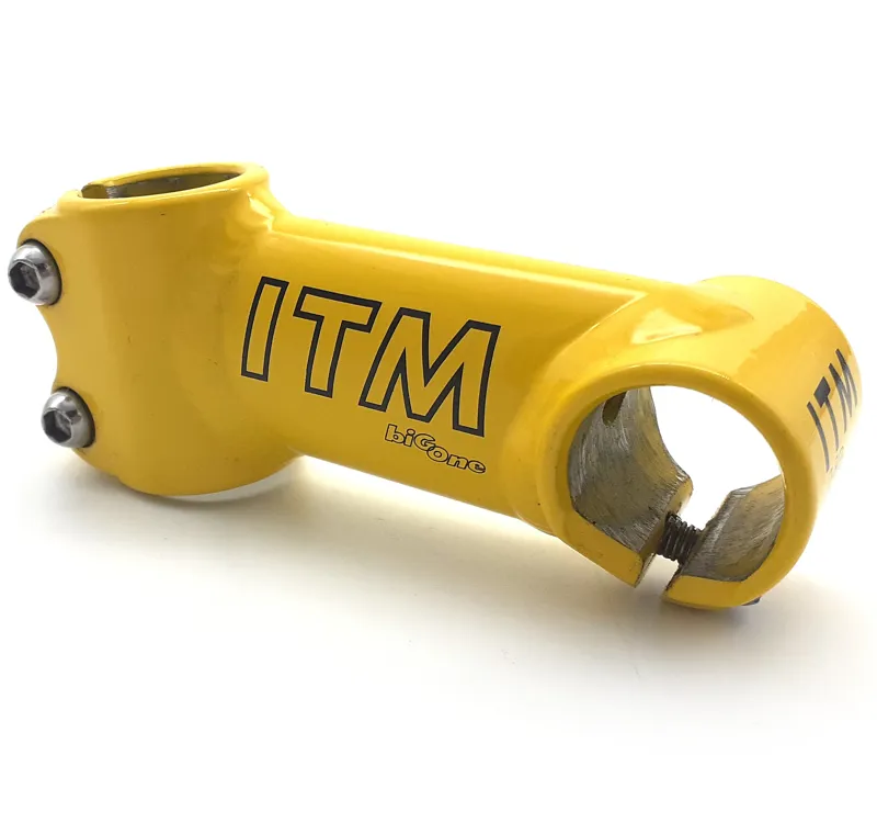 ITM Big One 1 Inch with 25.8mm Clamp Stem 90mm in Giallo Yellow Shop Soiled