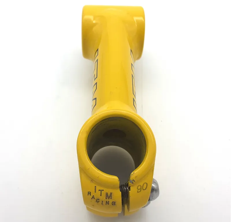 ITM Big One 1 Inch with 25.8mm Clamp Stem 90mm in Giallo Yellow Shop Soiled-2