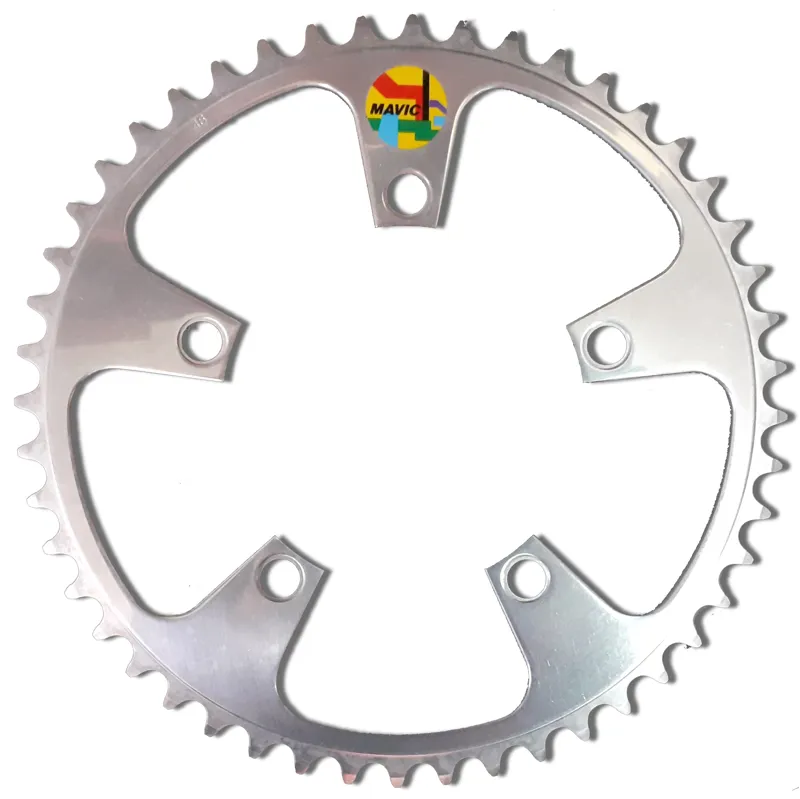 Mavic V.T.T 637 Outer 5 Bolt 110BCD 48 Tooth Chainring in Silver