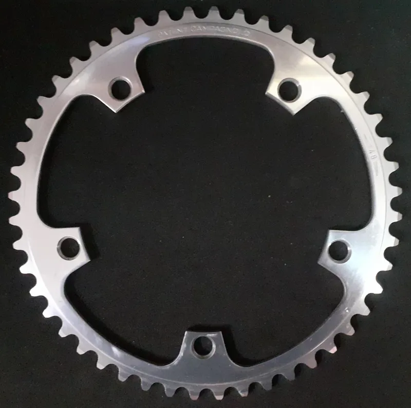 Campagnolo Chorus 753/A Patent 5 Bolt 144BCD 48 Tooth Chainring in Silver-1