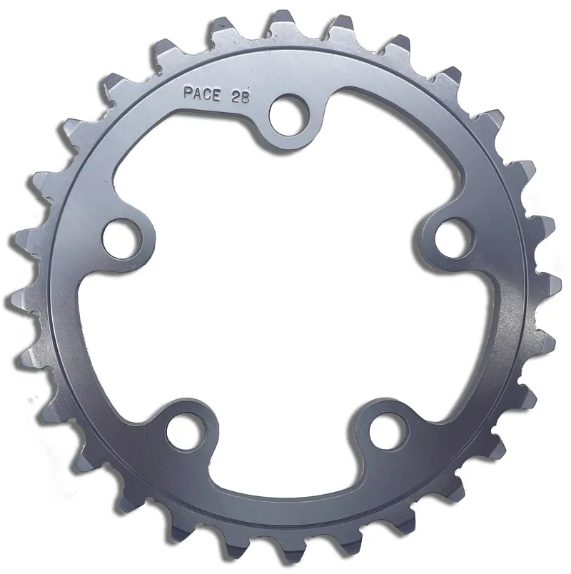 Pace RC-20 Extruder 74BCD Chainring 28t in Grey NOS