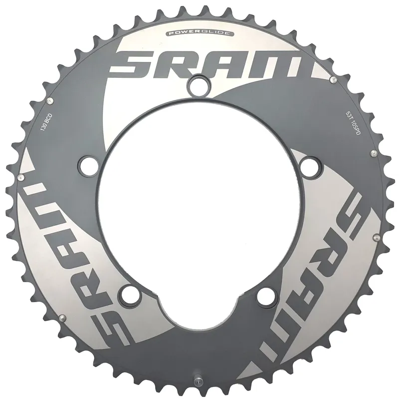 Sram Red TT Road 130BCD 53T Chainring in Grey