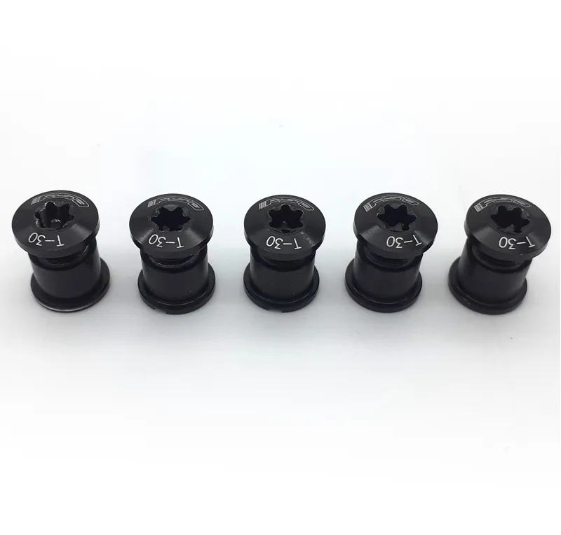 FSA SL Team Issue T-30 Chainring Bolts Pack of 5 in Black Shop Soiled