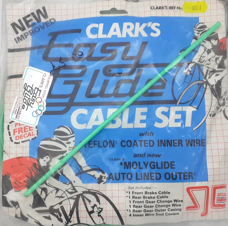 Clarks Easy Glide Cable Set in Green Vintage NOS
