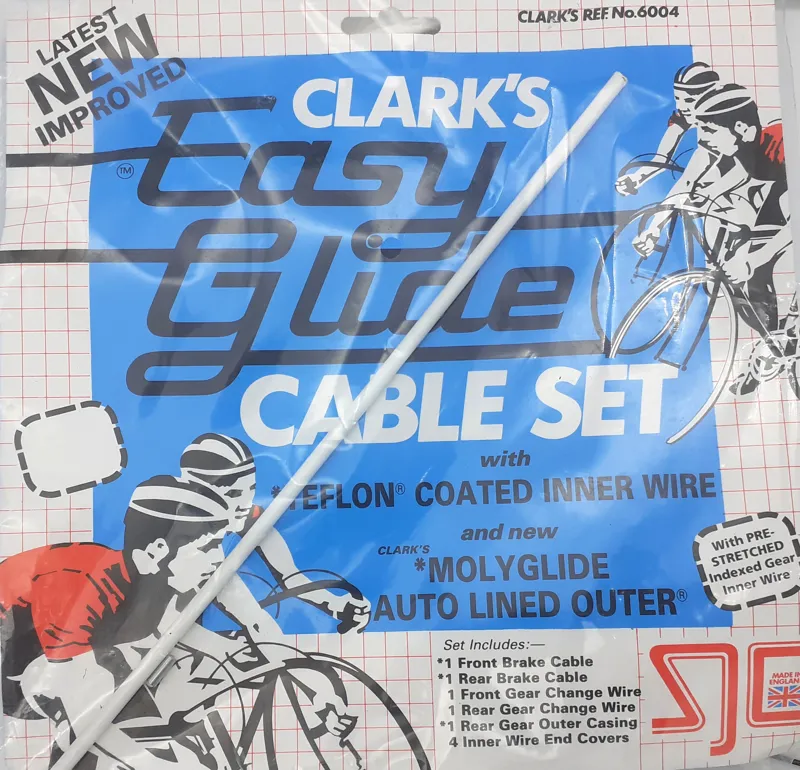 Clarks Easy Glide Cable Set in White Vintage NOS