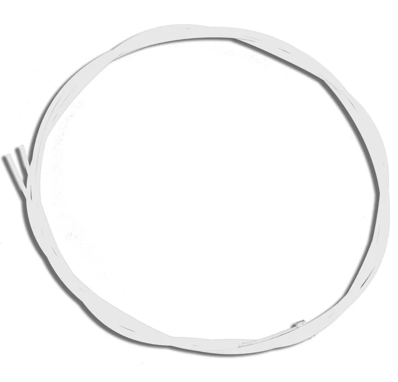 Clarks Downtube Gear Cables in White Pair