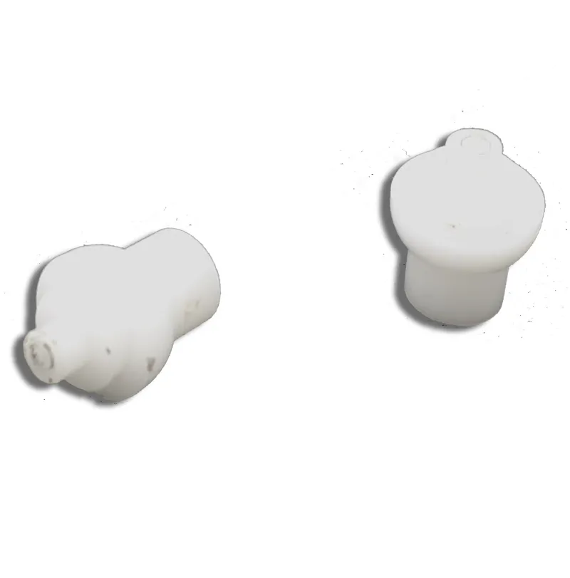 Weinmann Style Brake Lever Pair of Ferrules in Translucent White Plastic