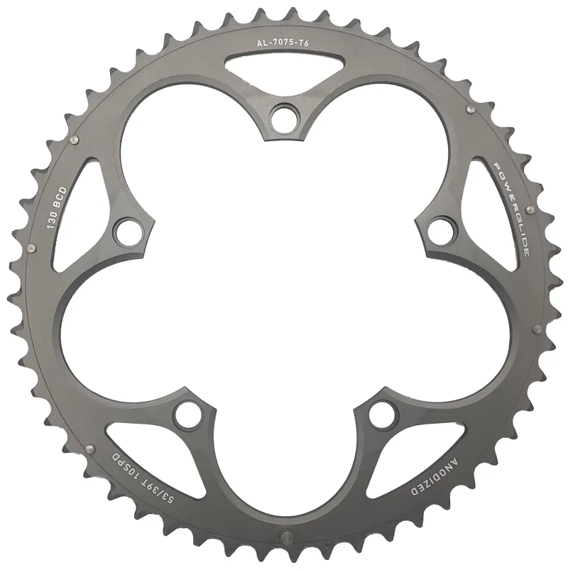 Sram Force Road 130BCD 53T V4 Chainring in Grey