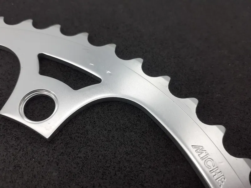 Miche 5 Bolt 135BCD 51 Tooth Chainring in Silver Shop Soiled-2