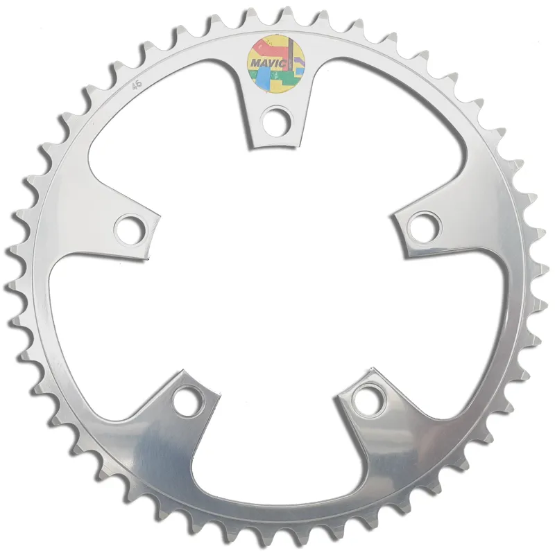 Mavic V.T.T 637 Outer 5 Bolt 110BCD 46 Tooth Chainring in Silver