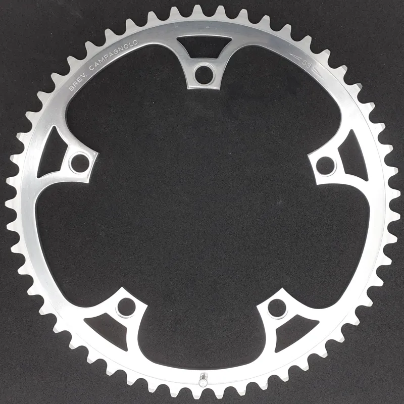 Campagnolo Brev 144BCD 53 Tooth Chainring in Polished Silver-1