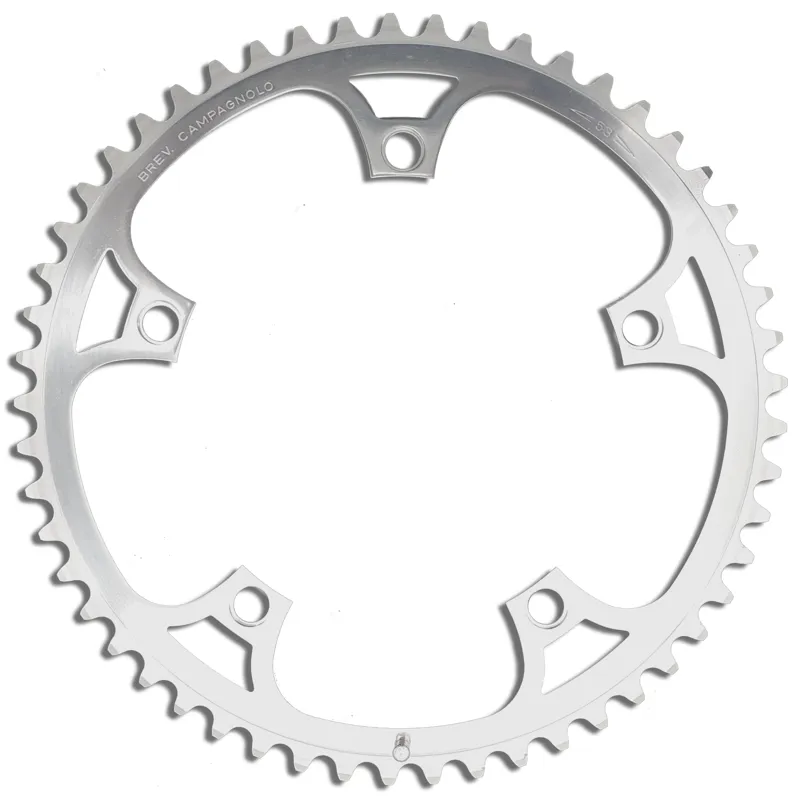 Campagnolo Brev 144BCD 53 Tooth Chainring in Polished Silver