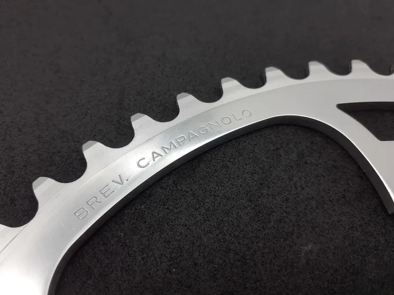 Campagnolo Brev 144BCD 53 Tooth Chainring in Polished Silver-2
