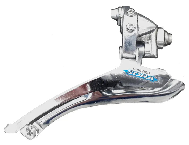 Shimano Sora 3300 Double 8 Speed Braze On Front Derailleur in Silver