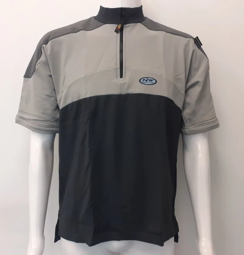 Northwave Removable Zip Off Sleeve Jersey in Grey/Black size Large-1