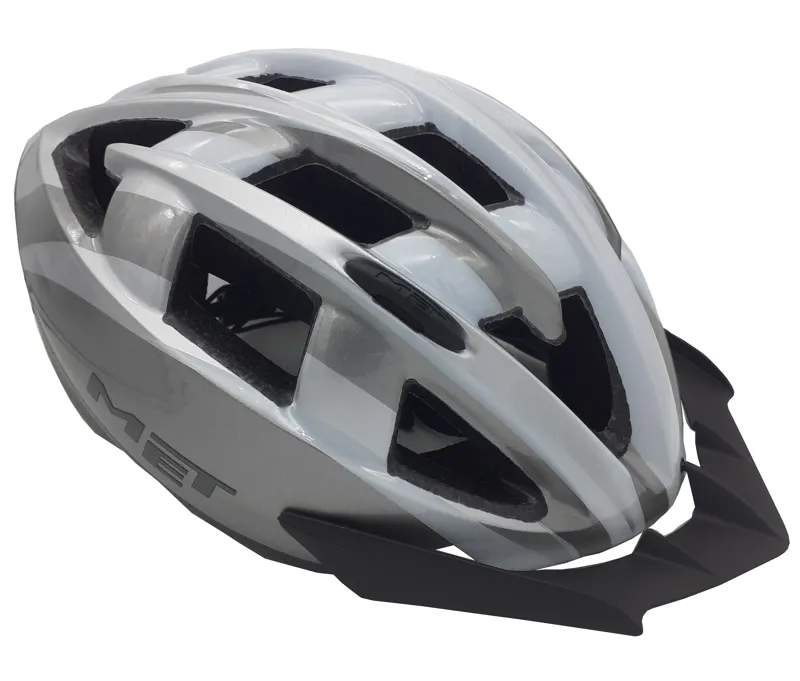 Met Formula Universal Size 54-61cm Helmet in White Silver