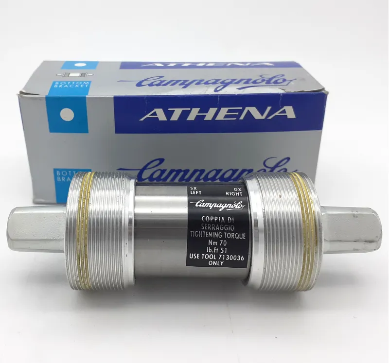 Campagnolo Athena BB-21ATCART Italian Thread 111mm Square Taper Bottom Bracket-1