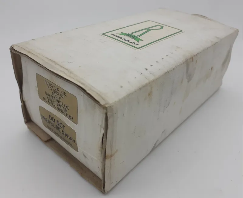 Royce Titanium English Thread 121mm Square Taper Bottom Bracket NOS Shop Soiled-4