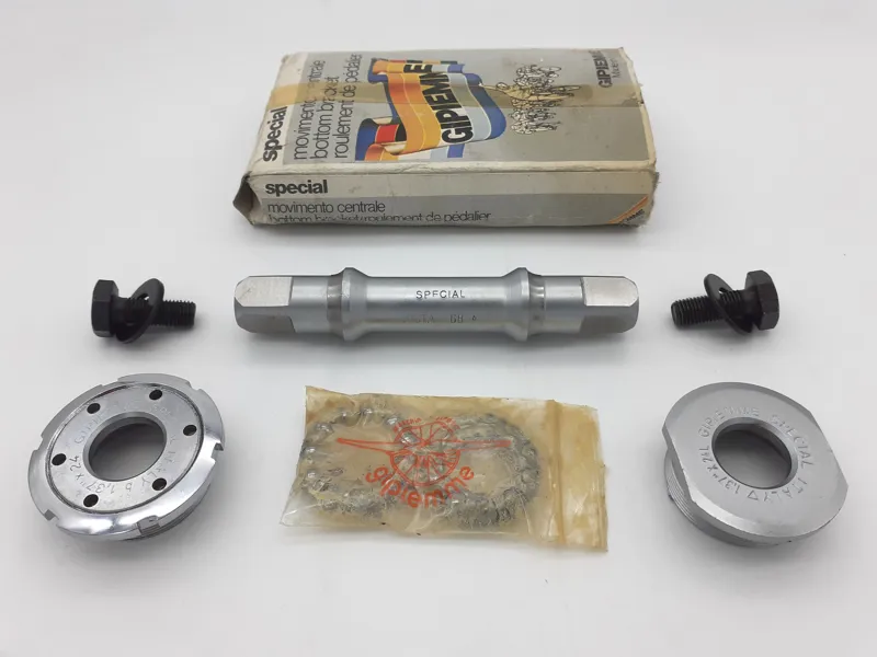 Gipiemme Special Pista BSA English Thread 110mm Square Taper Bottom Bracket NOS-3