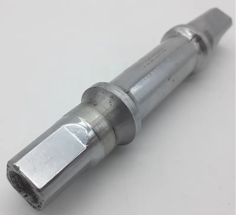 Shimano 600 EX 116mm Cro-Mo Square Taper Bottom Bracket Axle Shop Soiled-1