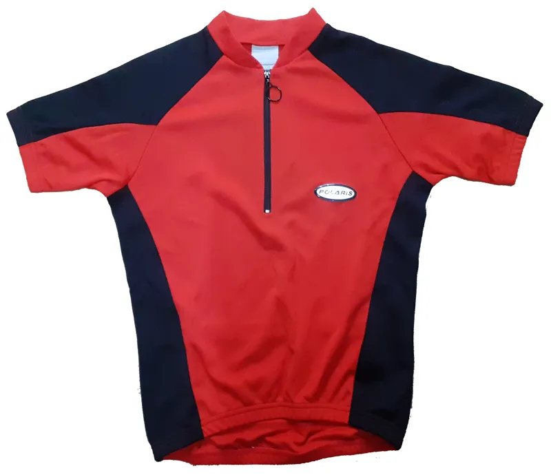 Polaris Slipstream Childrens Short Sleeve Jersey in Red Large Child