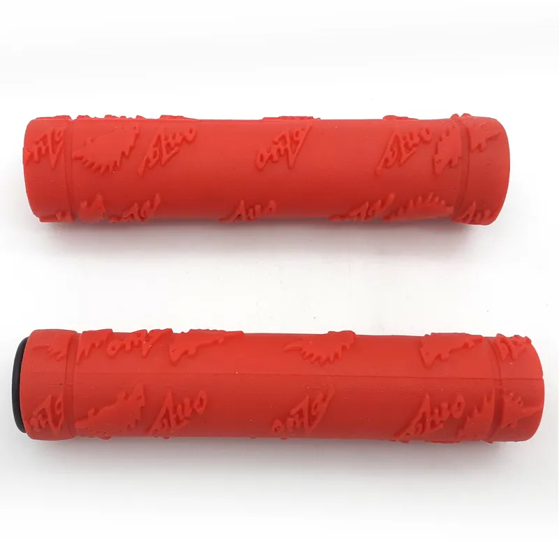 Onza Porcipaws Handlebar Grips in Red Retro 1990s NOS