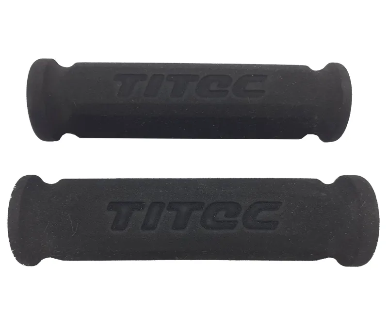 Titec Pork-Rinds Foam Handlebar Grips in Black