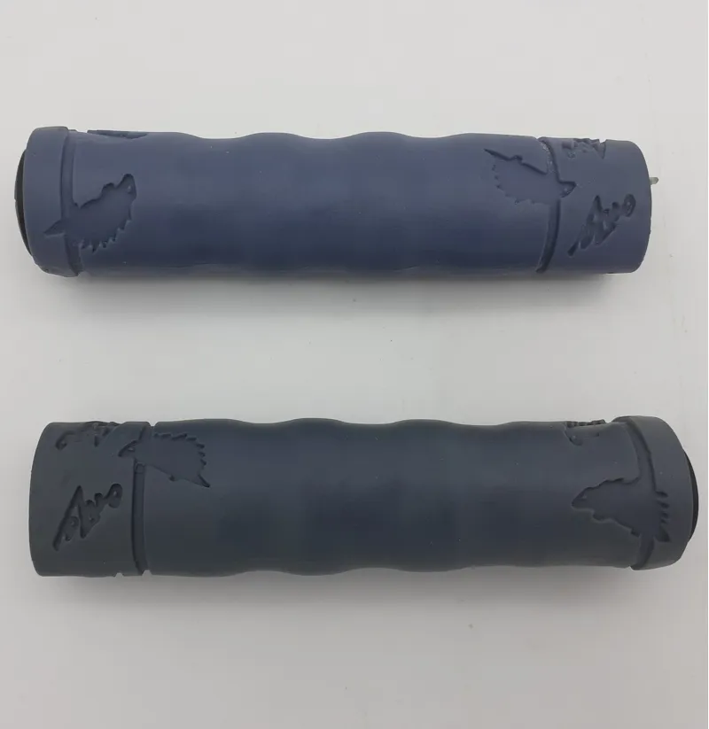 Onza Ules Porcupine Handlebar Grips in Grey Retro 1990s Shop Soiled-1