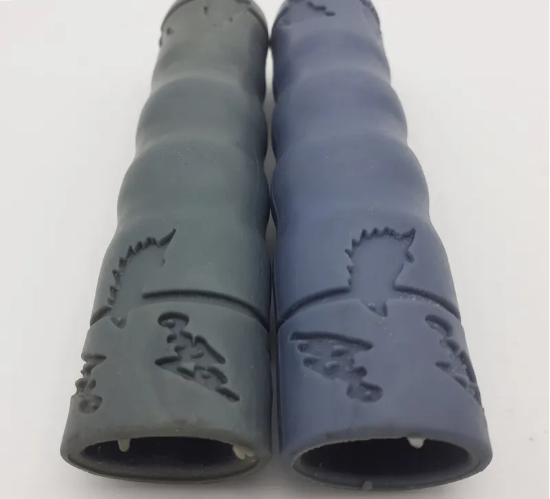 Onza Ules Porcupine Handlebar Grips in Grey Retro 1990s Shop Soiled-3