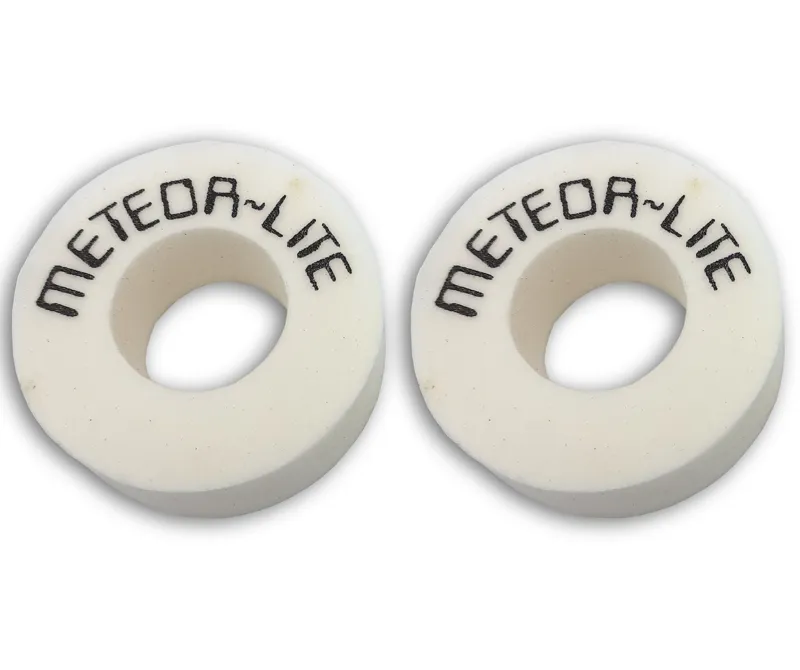 Meteor Jumbo 20mm Thick Bmx Grip Donuts in White