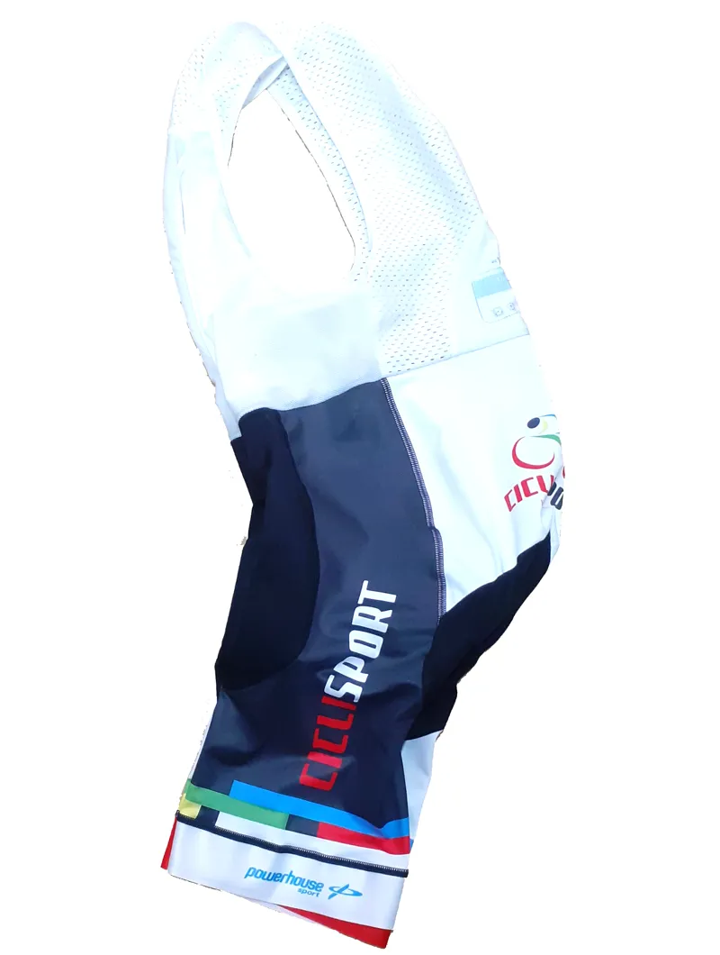 Cicli Sport N.I Landmarks Bib Short in Black/White size Medium-1