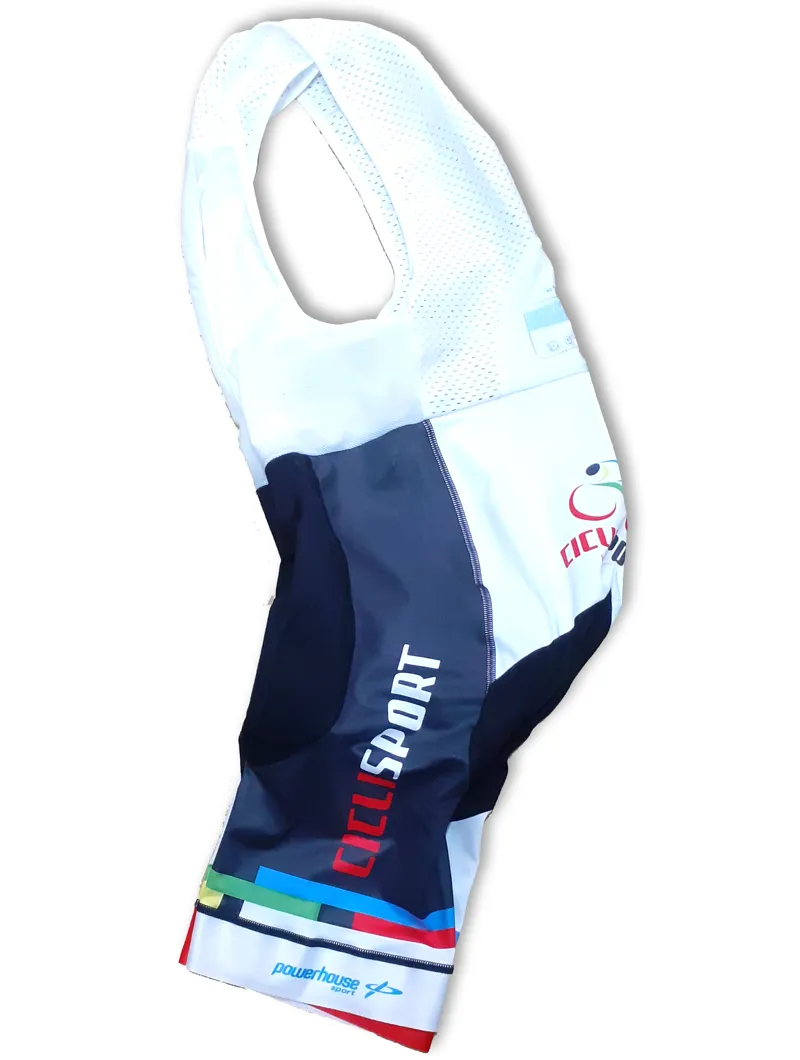 Cicli Sport N.I Landmarks Bib Short in Black/White size Medium