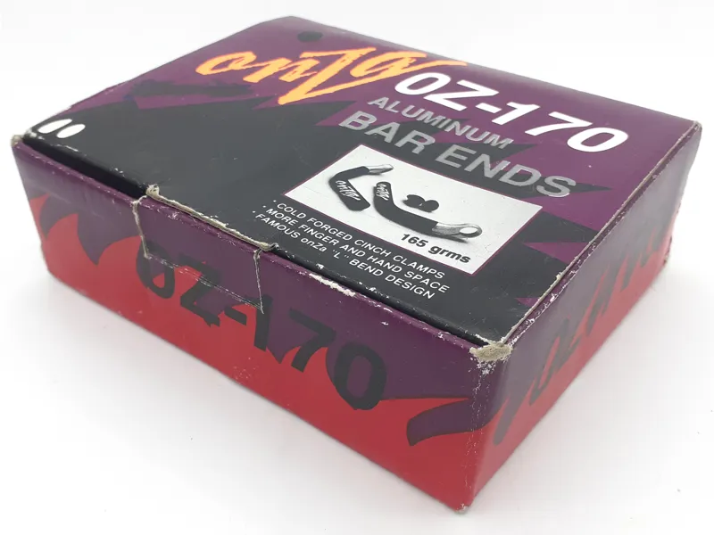 Onza OZ-170 Aluminium Bar Ends in Black NOS-3