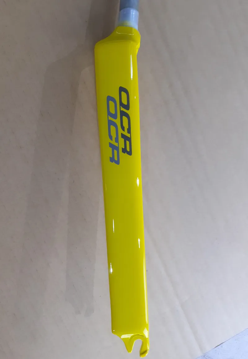 2000 Giant OCR Team Once Replica 1 Inch Threadless Alloy Fork in Yellow-3
