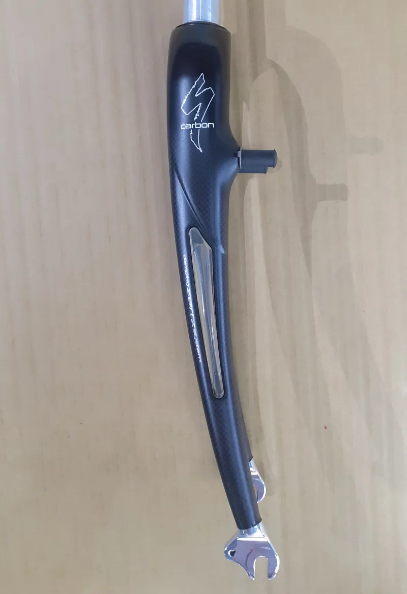 2008 Specialized Sirrus Carbon Cantilever Boss Fork with Long Zerts in Satin Black Fine Carbon Weave-1