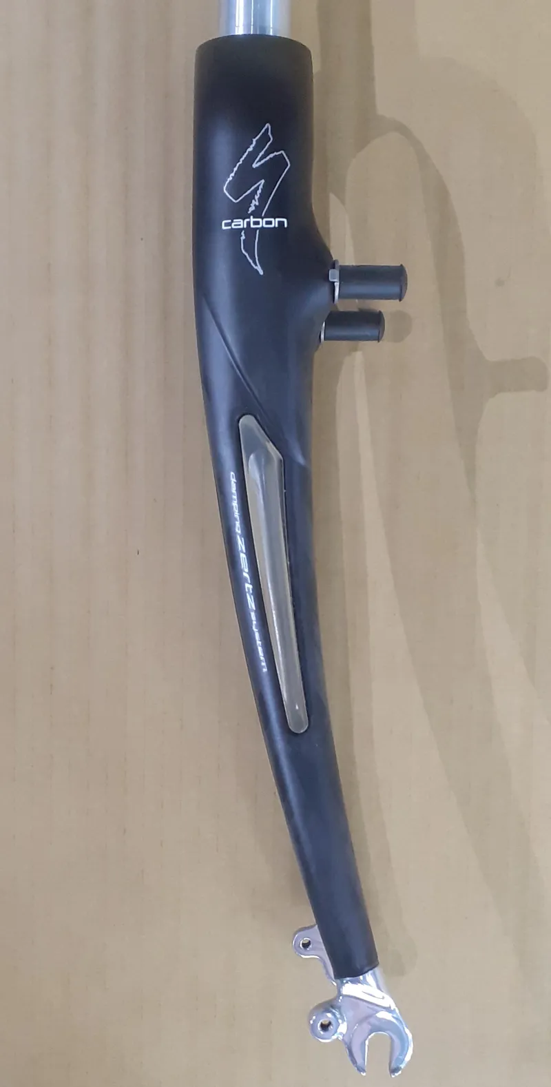 2008 Specialized Sirrus Elite Carbon Cantilever Boss Fork with Long Zerts in Satin Black Thick Carbon Weave-1