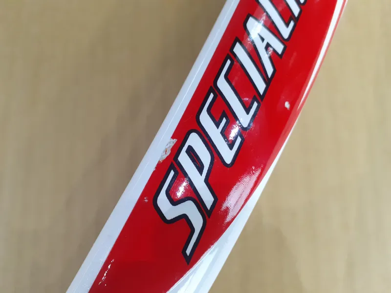 2001 Specialized Transition Time Milenium Carbon Fork in White Red-5