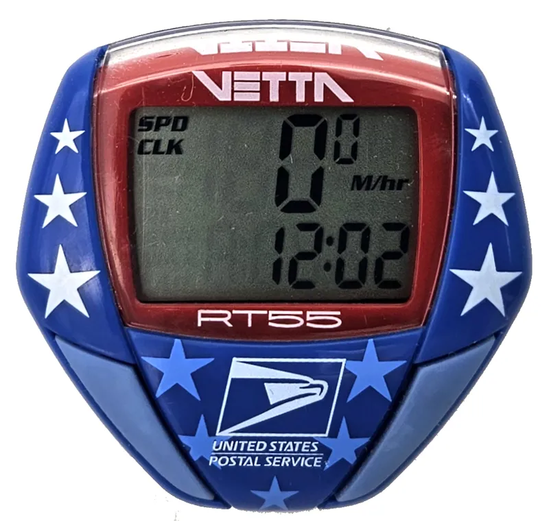 Vetta RT55 Wired Cycle Computer in Blue Stars United States Postal Service