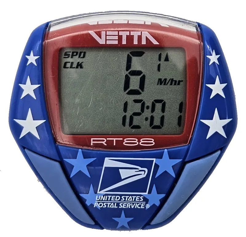 Vetta RT88 Wireless Cycle Computer in Blue Stars United States Postal Service