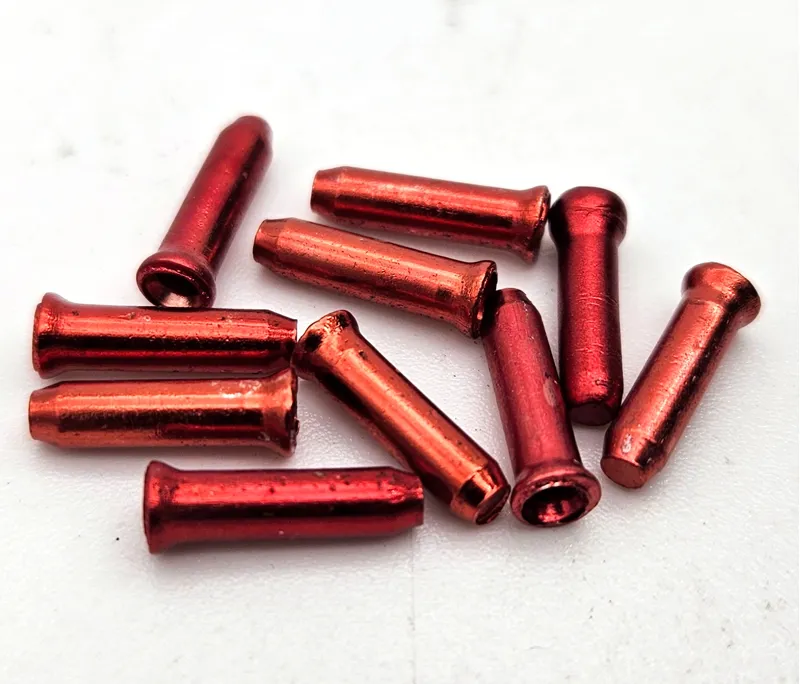 Anodised Red Wire End Cover Crimp Pack of 10