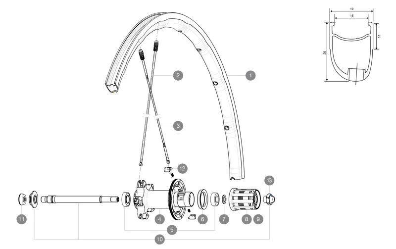 Mavic Ksyrium Pro SL C Alloy Rim Rear in Black-1