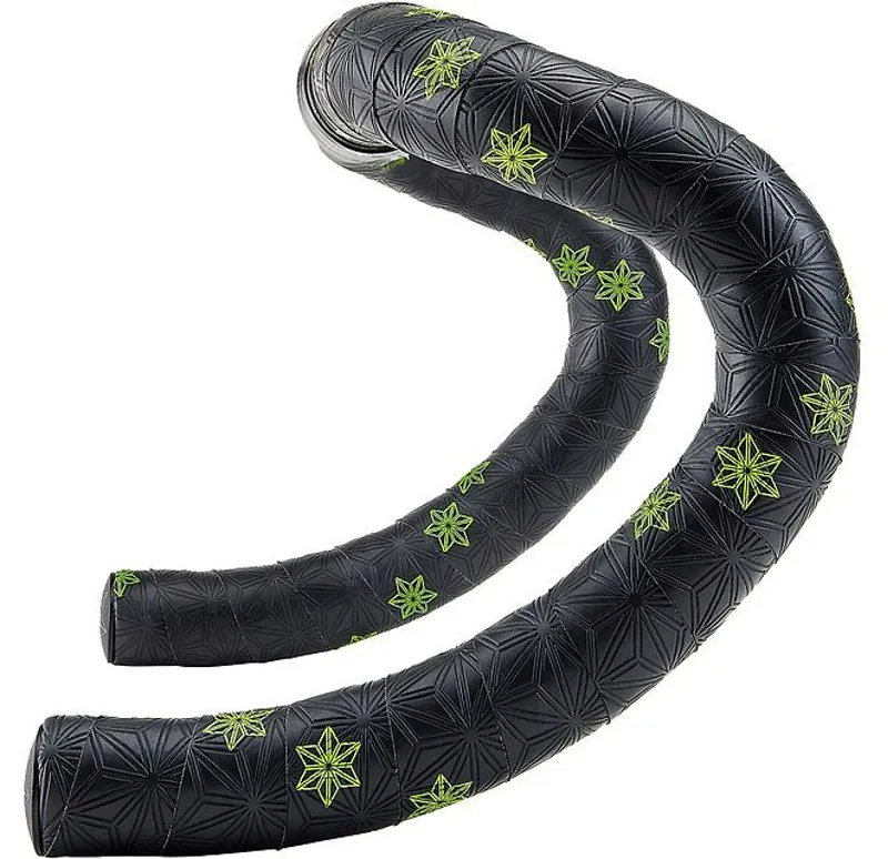 Supacaz Super Sticky Kush Galaxy Bar Tape in Neon Yellow Star Print