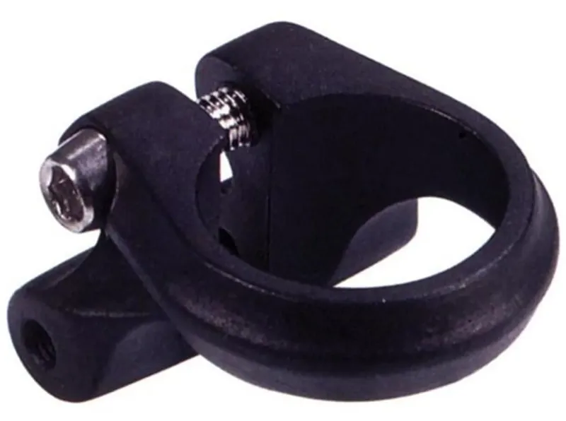 31.8mm Seatpost Clamp with Rack Mount in Black