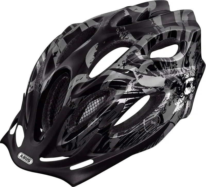 Abus Aduro Helmet in Black Sound White size 58-62