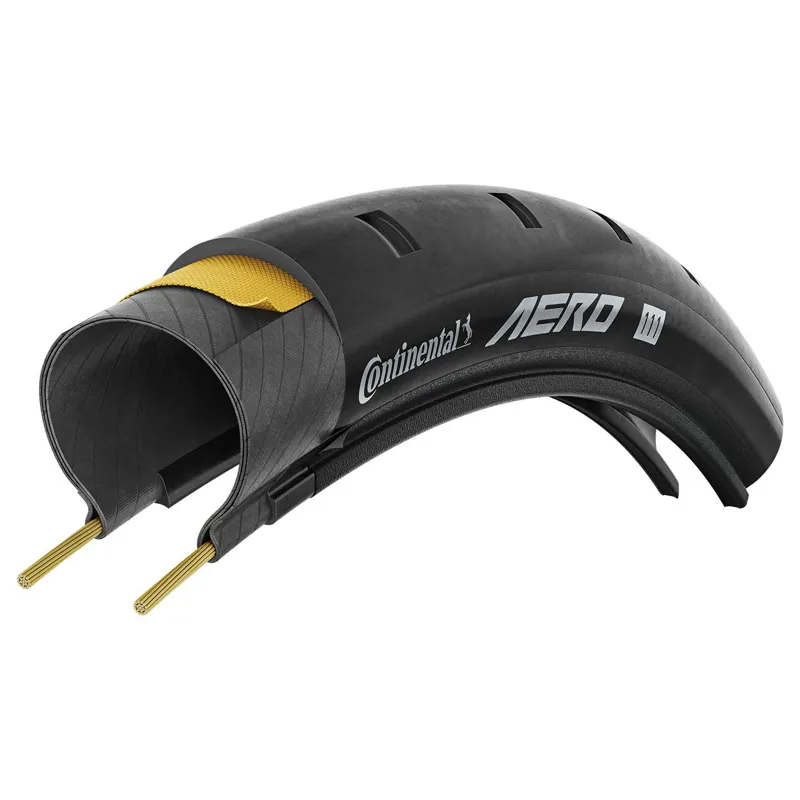 Continental Aero 111 Tubeless 29mm Aero Road Tyre in Black-2