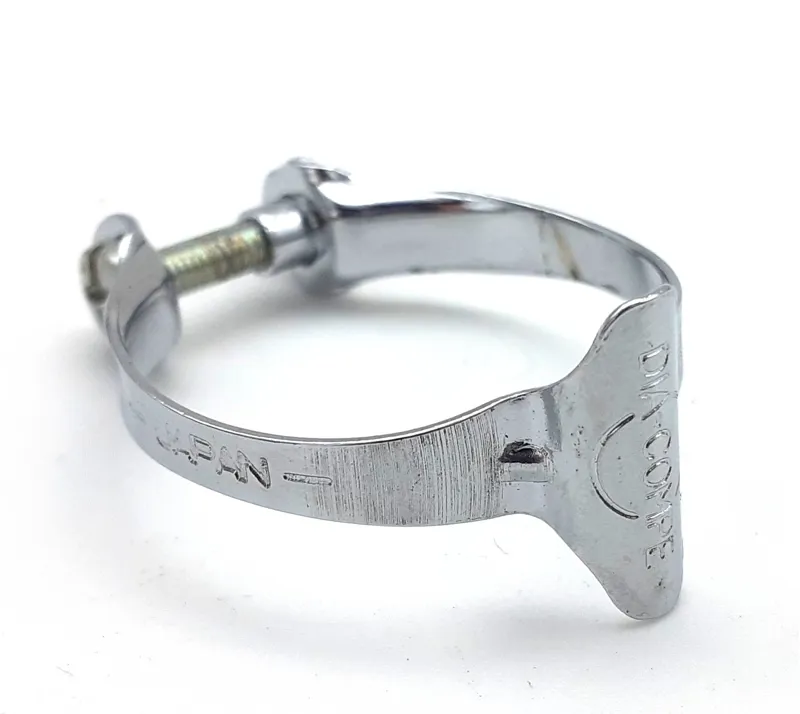 Dia Compe Japan Circle Logo BMX 25.4mm Cable Clamps in Chrome NOS