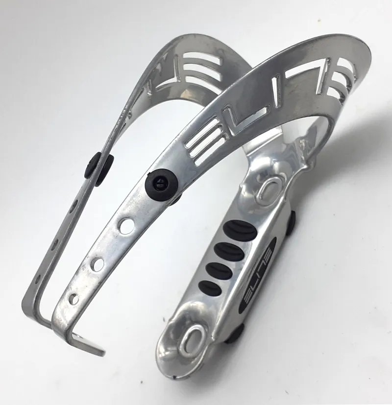Elite Patao 66mm Bike Bottle Cage in Silver Grey Shop Soiled