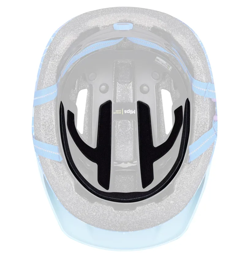 Shuffle 2 LED with Mips 49-55cm Childs Helmet in Sky Blue-8