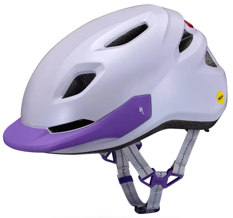 Shuffle 2 LED with Mips 49-55cm Childs Helmet in Lilac-1